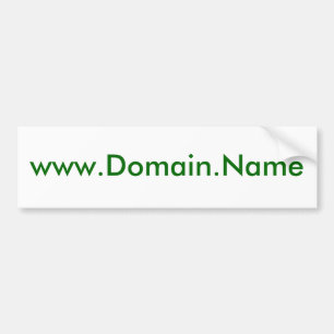 Din www.Domain.Na mig design här Bildekal