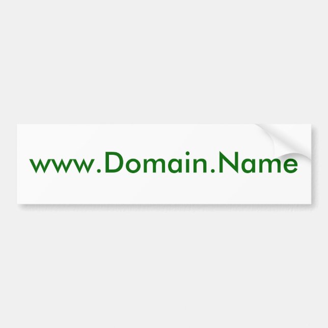 Din www.Domain.Na mig design här Bildekal (Framsidan)