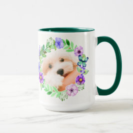 Dina 2 foton i Flower Ram mugg