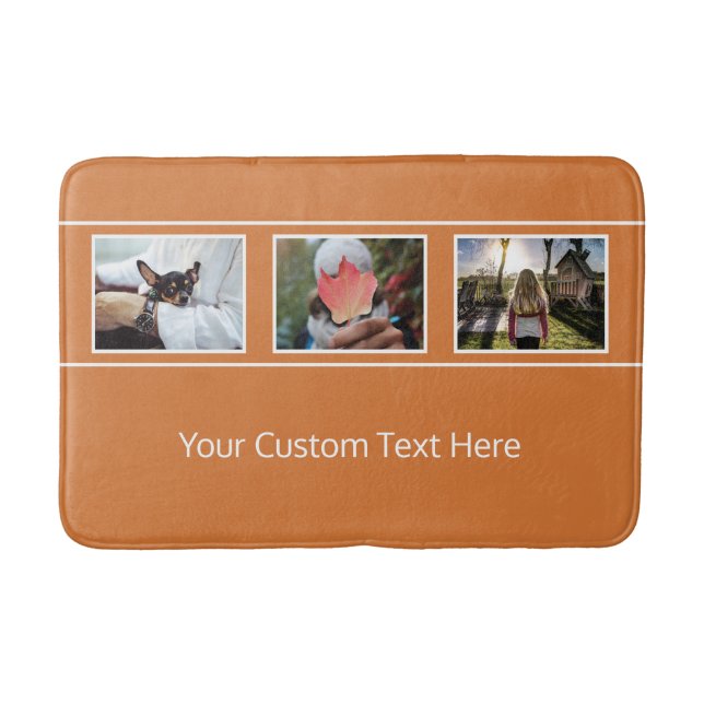 DINA 3 FOTOS- OCH TEXTFARMattor i anpassningsbarna Badrumsmatta (Framsidan)