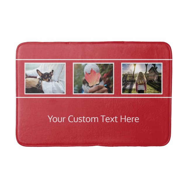 DINA 3 FOTOS- OCH TEXTFARMattor i anpassningsbarna Badrumsmatta (Framsidan)