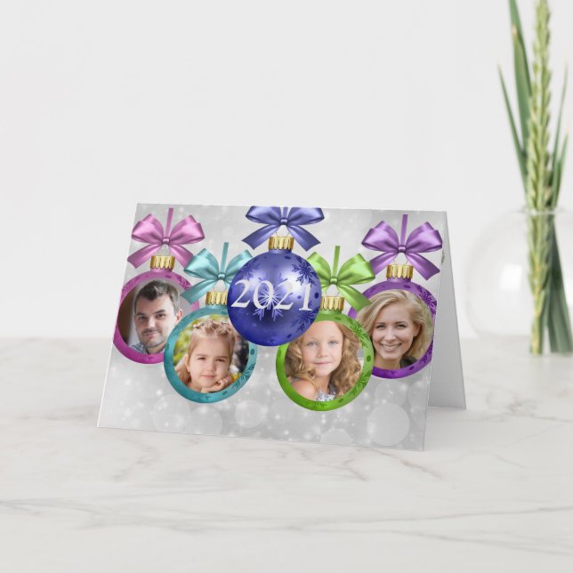 Dina 4 bilder Prydnader Vikta Julkort Helgkort (Framsida)