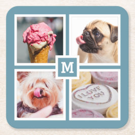 DINA 4 FOTON & MONOGRAM underlägg Papper Kvadrat