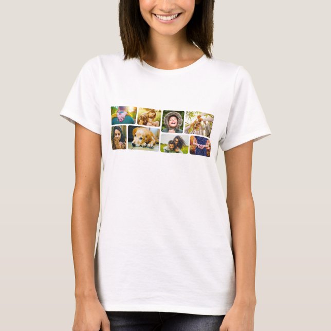 Dina 8 foton rundade T-Shirt (Framsida)