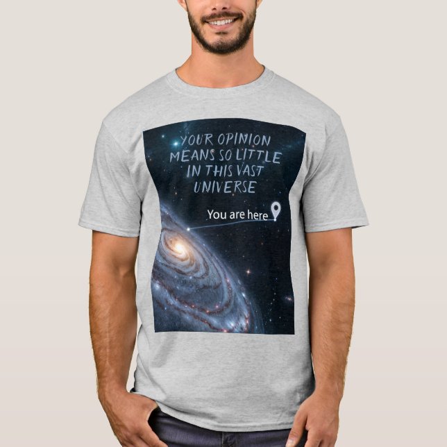 Dina åsikter är så små elak t shirt (Framsida)