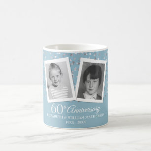 Dina barndomsfoton 60-års bröllopsjubileum kaffemugg