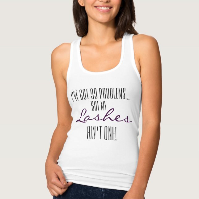 Dina beställnings- kvinna Bella Flowy Racerback Tee (Framsida)