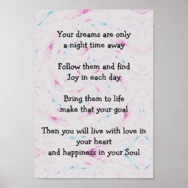 Dina drömmar inspirerande poster