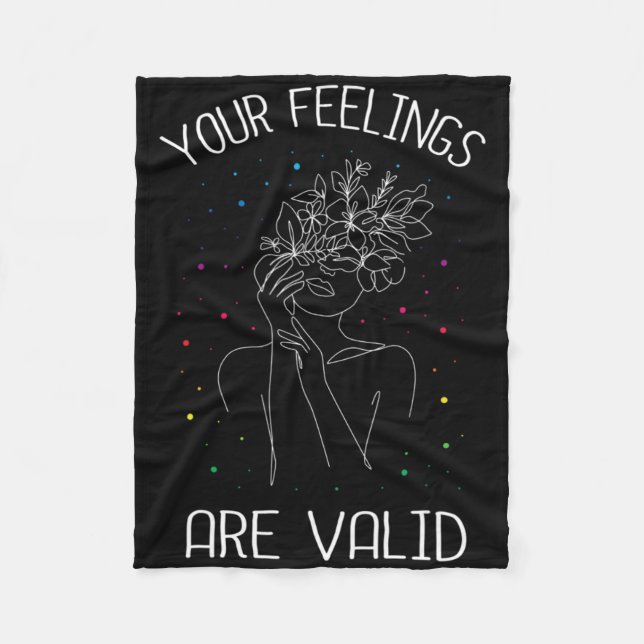 Dina egenskaper är giltiga i psykisk hälsa fleecefilt (Framsidan)