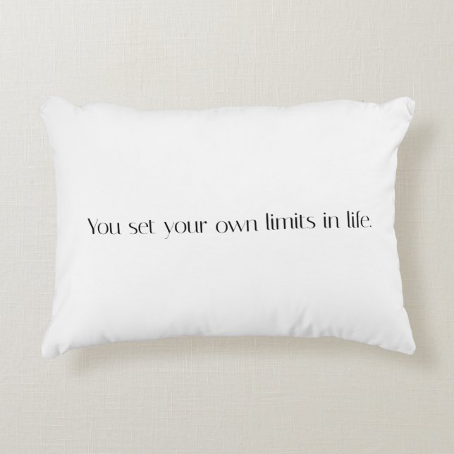 Dina egna begränsningar för accentfyllning prydnadskudde (Framsidan)