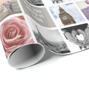 Dina egna foton   Bröllop 51-Image Collage Gift Presentpapper