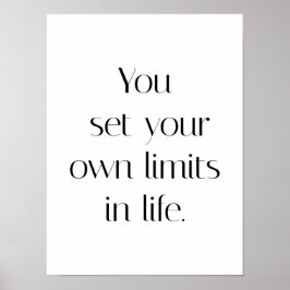 Dina egna gränser Poster