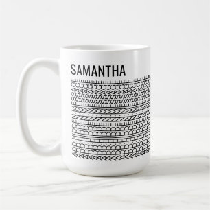 Dina Egna Ord & Namn Modern Skräddarsydd Dold Medd Kaffemugg