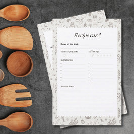Dina Familjerecept Pappersblad