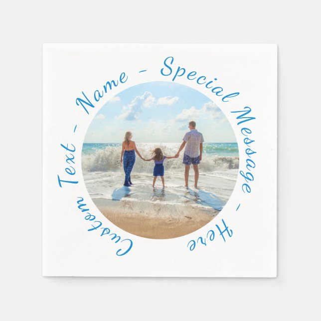 Dina Favorit Servetter med Anpassad Text (Framsidan)