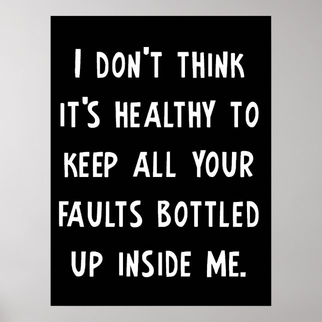 Dina fel är roliga affisch (Framsidan)