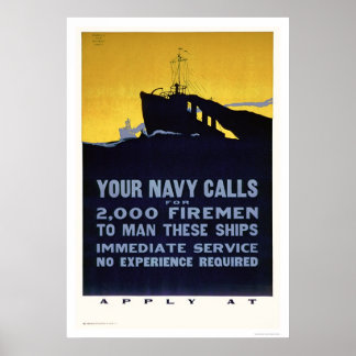 Dina flottanrop - Firemen Neede (US02298) Poster