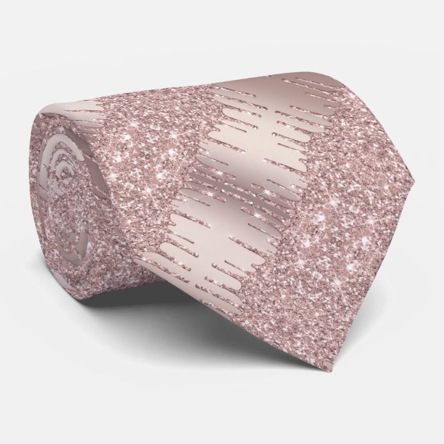 Dina  Glitter-drivrutiner i Party Neck Tie Ro Guld Slips (Rullad)