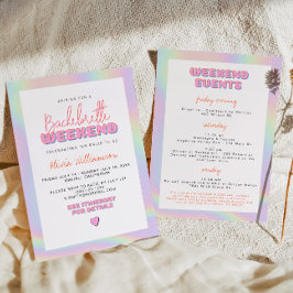 DINA HoloGrapic Space Cowgirl Bachelorette Inbjudningar