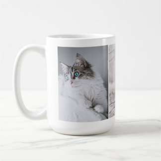 Dina katt hund husdjur foton collage kaffemugg