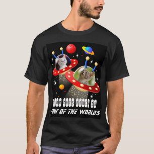 Dina katter i en Alien Spaceship UFO Sci Fi-film T Shirt