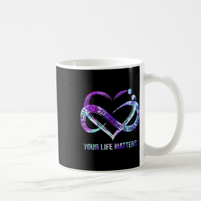 Dina livsproblem Semikolon Suicide Prevention Aw Kaffemugg (Höger)