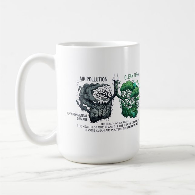 Dina Lungor Är En Spegelbild av Vår Planet Kaffemugg (Vänster)