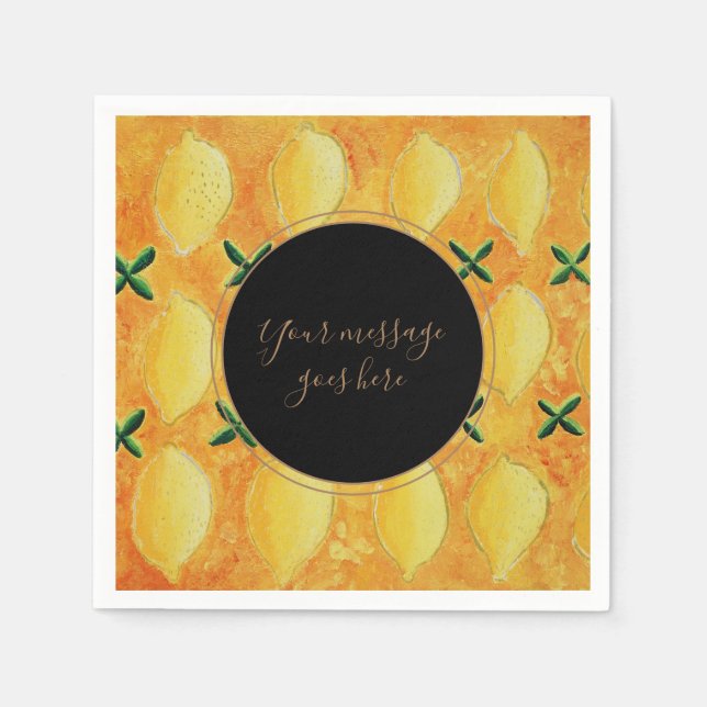 Dina meddelandelektioner pappersservett (Framsidan)