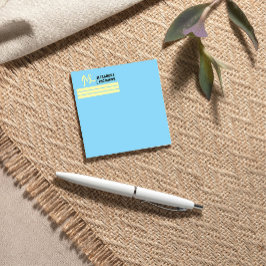 Dina monogrammade etiketter - flerfärgade post-it block