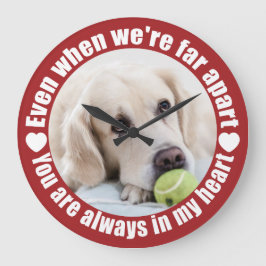 DINA PHOTO LÅNGT UTANFÖR Kärlek-väggur Stor Klocka