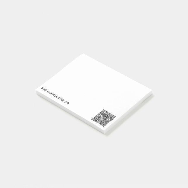 Dina QR-kod anpassade text Post-it® Notes exempel Post-it Block (Vinklad)