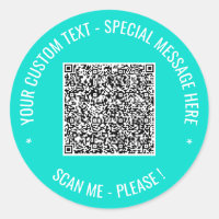 Dina QR-kod Anpassade textdekaler Välj färg