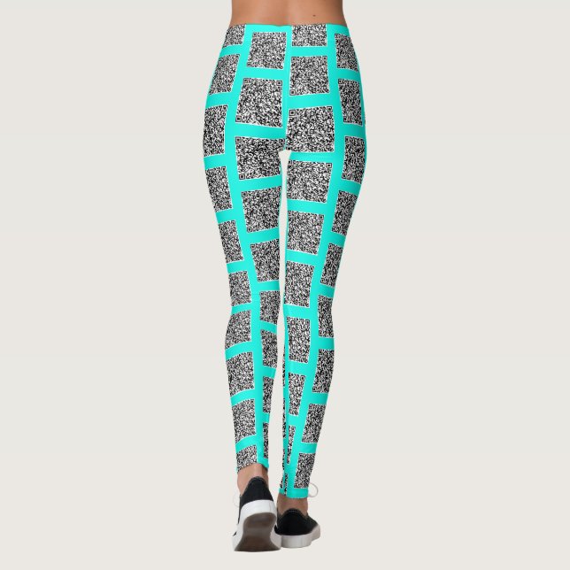 Dina QR-kodskalkeringar eller Välj Färg Leggings (Baksida)