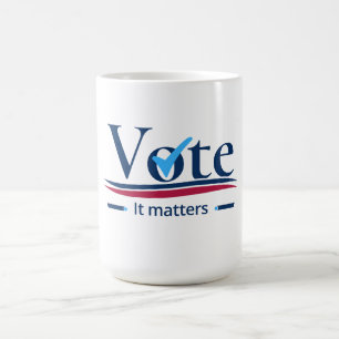 Dina röstningsfrågor kaffemugg