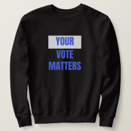 Dina röstningsfrågor lång ärmad tröja