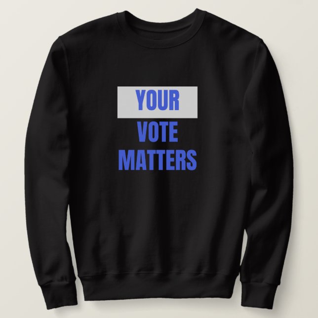 Dina röstningsfrågor lång ärmad tröja (Design framsida)