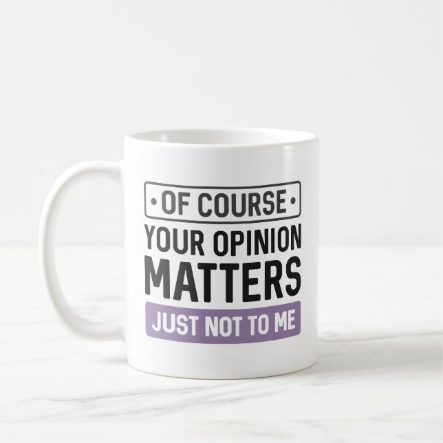 Dina synpunkter kaffemugg (Vänster)