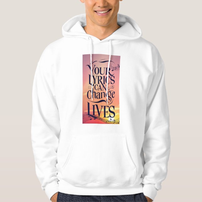 Dina texter kan förändra liv hoodie (Framsida)