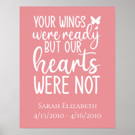 Dina vingar var redo men våra hjärtan var inte Pos Poster