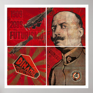 Dinamo Marinetti boxas trycket Poster