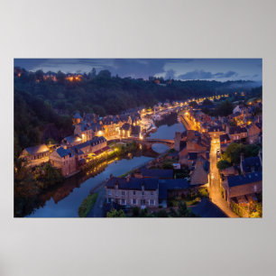 dinan, Bretagne, Frankrike Poster