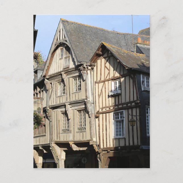 dinan, Bretagne, Frankrike Vykort (Framsida)