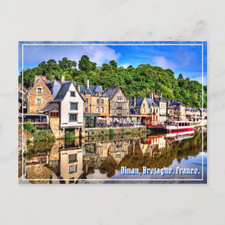 Dinan, Cotes-d'Armor, Bretagne. Frankrike. vykort