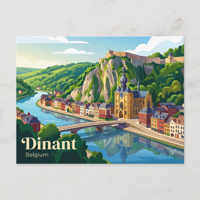 Dinant Belgien Vykort (Framsida)