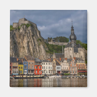 Dinant town view by beautiful sunset, Belgien Magnet