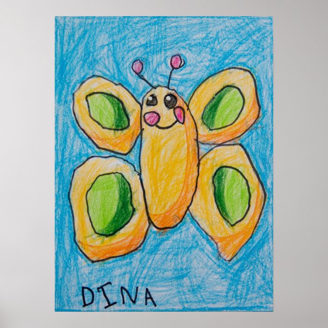 Dina's Butterfly Poster (Framsidan)