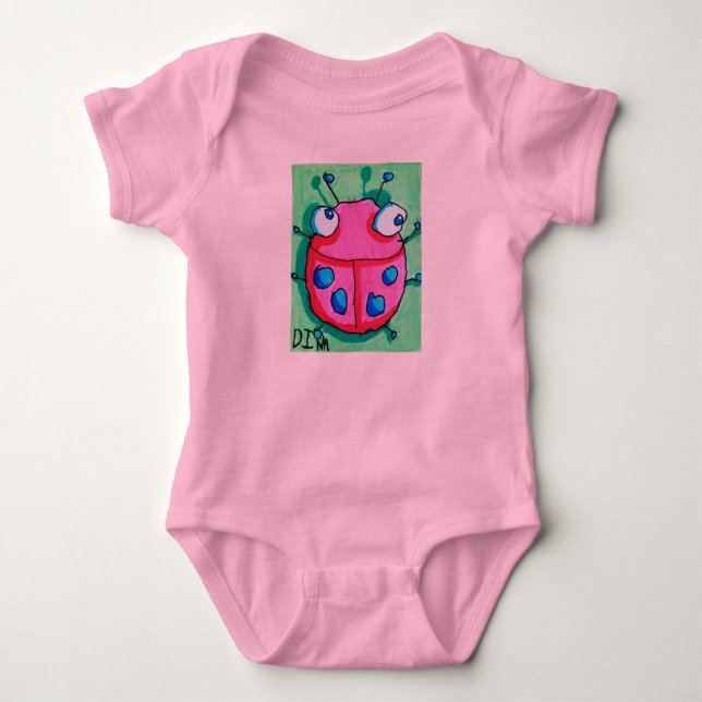 Dinas nyckelpiga Onsie Tee (Framsida)