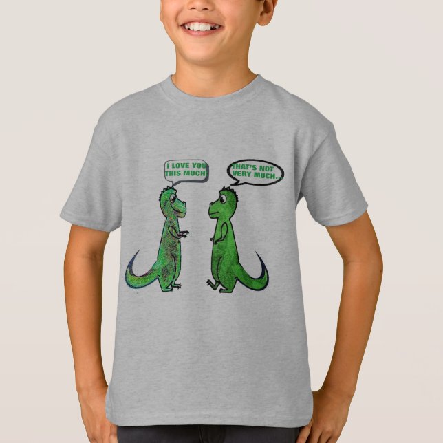 dinasauurs t-rex kärlek, så rolig t-shirt (Framsida)