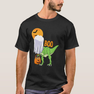 Dinasour Trex Halloween Trex Mummy Boo Kids Manar T Shirt