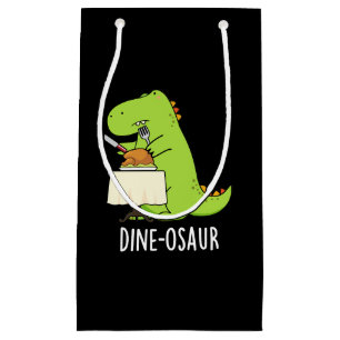 Dine-osaur Funny Dinosaur Pun Mörk BG